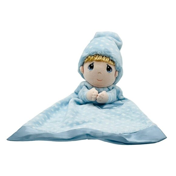 Aurora Other - Aurora Precious Moments Praying Baby Boy Lovey Plush Security Blanket Blue 16 in